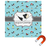 Yoga Poses Square Car Magnet - 10" (Personalized)