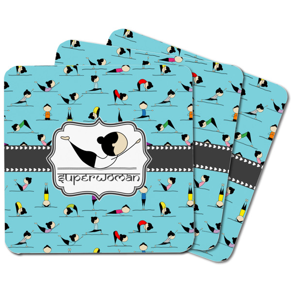 Yoga Poses Square Fridge Magnet - MAIN