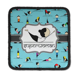 Yoga Poses Iron On Square Patch w/ Name or Text
