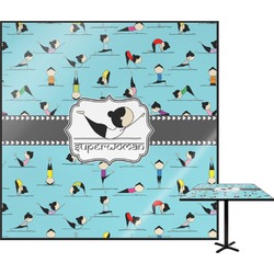 Yoga Poses Square Table Top - 30" (Personalized)