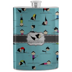 Yoga Poses Stainless Steel Flask (Personalized)