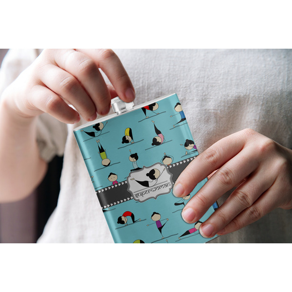 Yoga Poses Stainless Steel Flask - LIFESTYLE 1