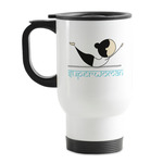 Yoga Poses Stainless Steel Travel Mug with Handle