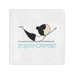 Yoga Poses Standard Cocktail Napkins (Personalized)