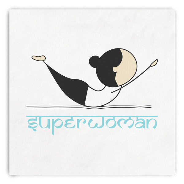 Custom Yoga Poses Paper Dinner Napkins (Personalized)