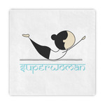 Yoga Poses Decorative Paper Napkins (Personalized)