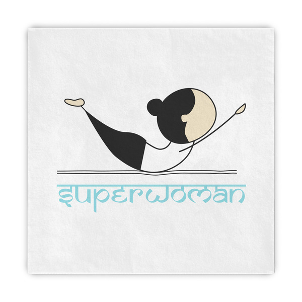 Custom Yoga Poses Decorative Paper Napkins (Personalized)