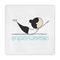 Yoga Poses Standard Decorative Napkin - Front View