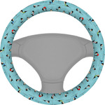 Yoga Poses Steering Wheel Cover (Personalized)
