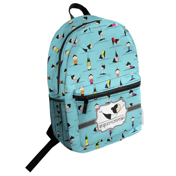Custom Yoga Poses Student Backpack (Personalized)