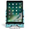 Yoga Poses Stylized Tablet Stand - Front with ipad