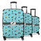 Yoga Poses 3 Piece Luggage Set - 20" Carry On, 24" Medium Checked, 28" Large Checked (Personalized)