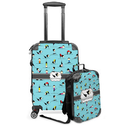 Yoga Poses Kids 2-Piece Luggage Set - Suitcase & Backpack (Personalized)