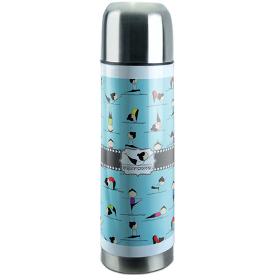 Yoga Poses Stainless Steel Thermos (Personalized)