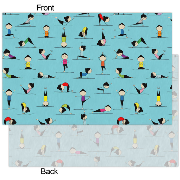 Yoga Poses Tissue Paper - Heavyweight - XL - Front & Back