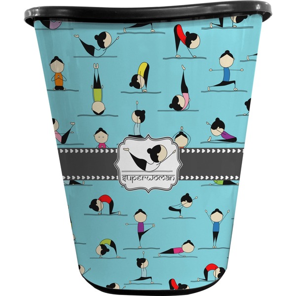 Yoga Poses Custom Waste Basket
