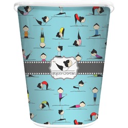 Yoga Poses Waste Basket (Personalized)