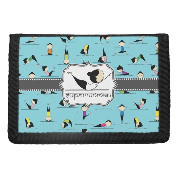 Custom Yoga Poses Trifold Wallet (Personalized)