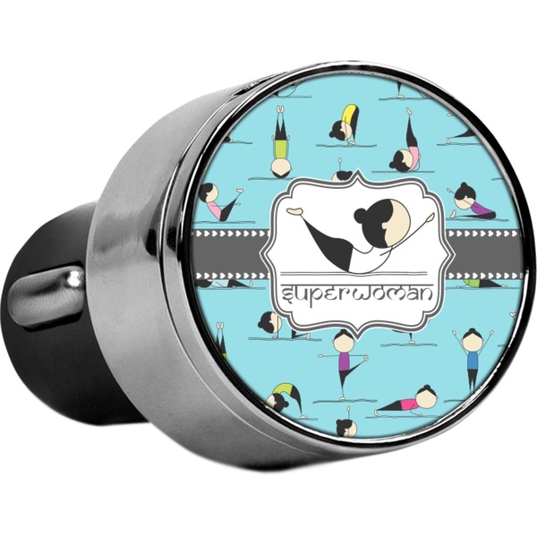 Custom Yoga Poses USB Car Charger (Personalized)