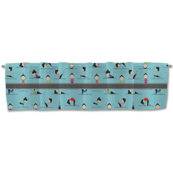 Yoga Poses Valance - Front