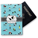 Yoga Poses Vinyl Passport Holder (Personalized)