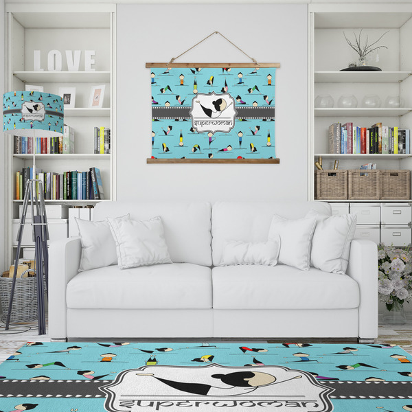 Yoga Poses Wall Hanging Tapestry - IN CONTEXT