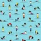 Yoga Poses Wallpaper Square