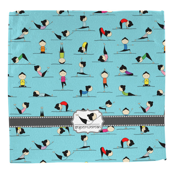 Yoga Poses Washcloth - Front - No Soap