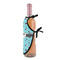Yoga Poses Wine Bottle Apron - DETAIL WITH CLIP ON NECK