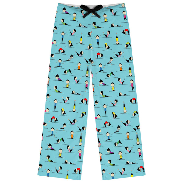 Custom Yoga Poses Womens Pajama Pants - S