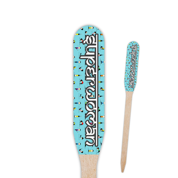 Custom Yoga Poses Paddle Wooden Food Picks (Personalized)
