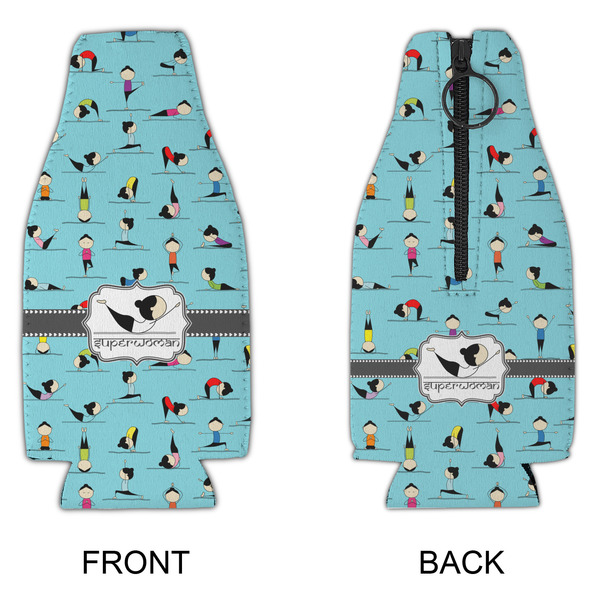 Yoga Poses Zipper Bottle Cooler - APPROVAL