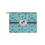 Yoga Poses Zipper Pouch - Small - 8.5"x6" (Personalized)