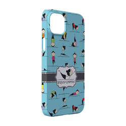 Yoga Poses iPhone Case - Plastic - iPhone 14 Pro (Personalized)