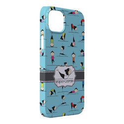 Yoga Poses iPhone Case - Plastic - iPhone 14 Pro Max (Personalized)