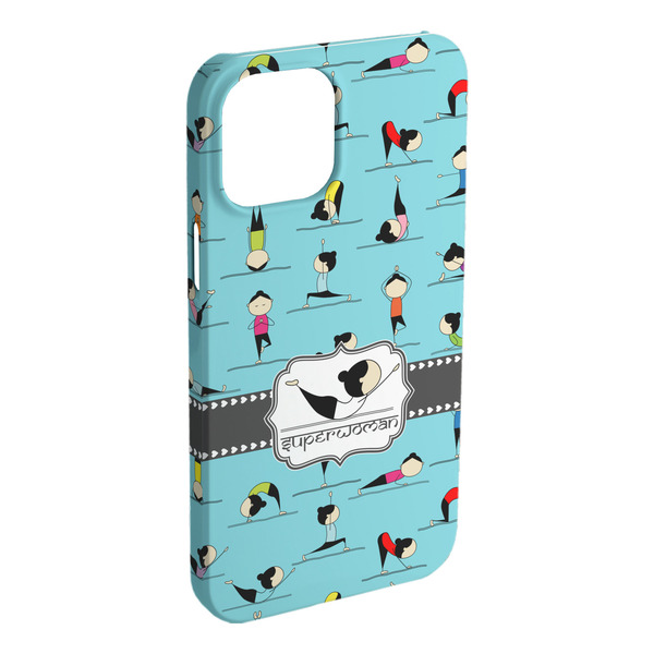 Custom Yoga Poses iPhone Case - Plastic (Personalized)