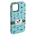 Yoga Poses iPhone Case - Rubber Lined (Personalized)