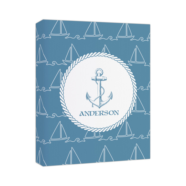 Custom Rope Sail Boats Canvas Print - 11x14 (Personalized)