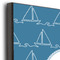 Rope Sail Boats 11x14 Wood Print - Closeup