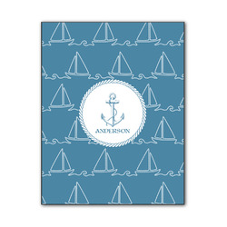 Rope Sail Boats Wood Print - 11x14 (Personalized)
