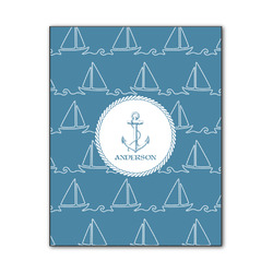 Rope Sail Boats Wood Print - 11x14 (Personalized)