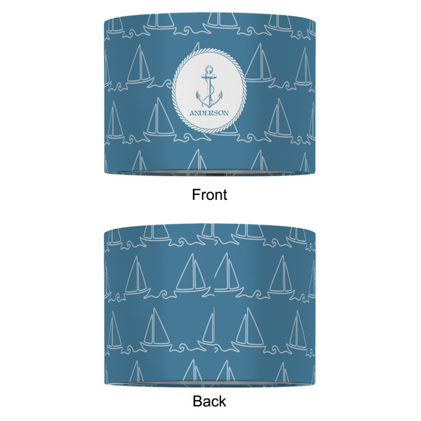 Rope Sail Boats 12" Drum Lampshade - APPROVAL (Fabric)