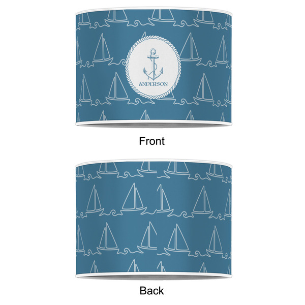 Rope Sail Boats 12" Drum Lampshade - APPROVAL (Poly Film)