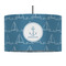 Rope Sail Boats 12" Drum Lampshade - PENDANT (Fabric)