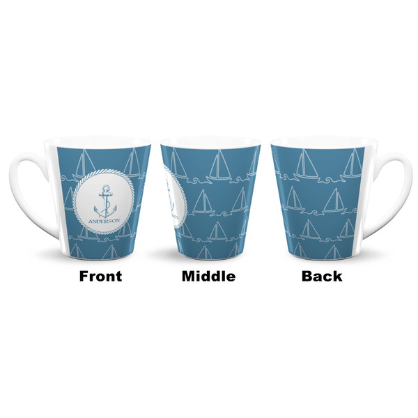 Rope Sail Boats 12 Oz Latte Mug - Approval