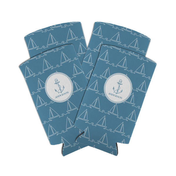Rope Sail Boats 12oz Tall Can Sleeve - Set of 4 - MAIN