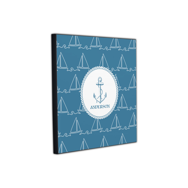 Rope Sail Boats 12x12 Wood Print - Angle View