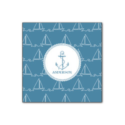 Rope Sail Boats Wood Print - 12x12 (Personalized)