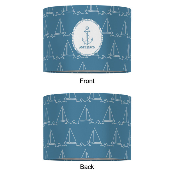Rope Sail Boats 16" Drum Lampshade - APPROVAL (Fabric)