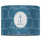 Rope Sail Boats 16" Drum Lampshade - FRONT (Fabric)